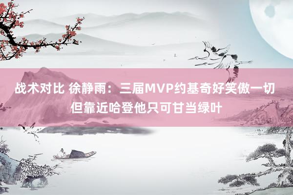 战术对比 徐静雨：三届MVP约基奇好笑傲一切 但靠近哈登他只可甘当绿叶