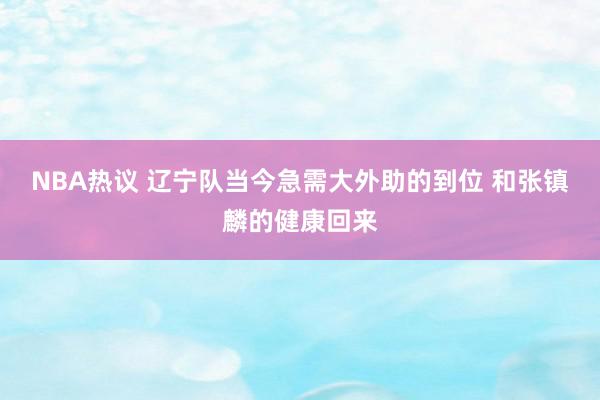 NBA热议 辽宁队当今急需大外助的到位 和张镇麟的健康回来